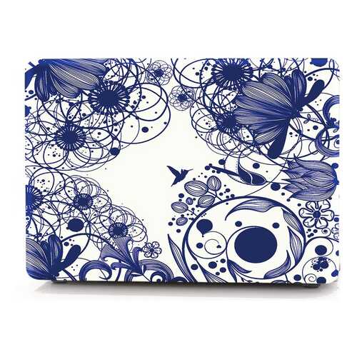 Накладка для MacBook Air 13 i-Blason ICMA13BLF blue line flowers в Глория Джинс