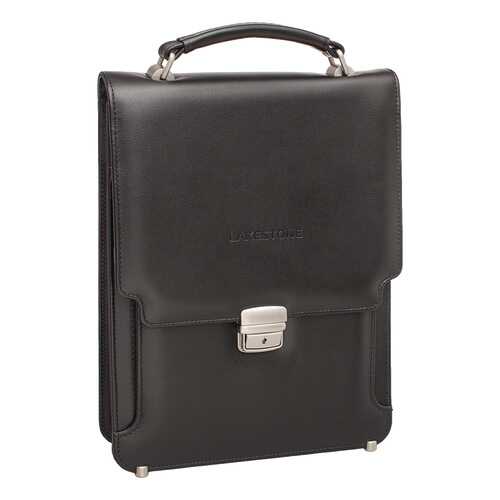 Портфель мужской кожаный Lakestone Gilbert 943020/BL черный в Глория Джинс