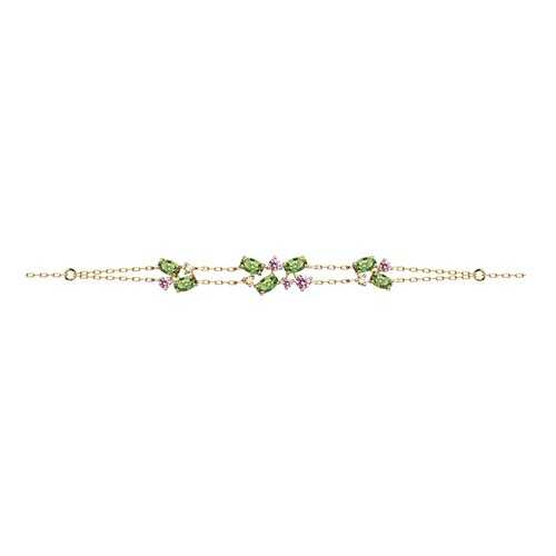 Браслет женский SOKOLOV из золота с фианитами Swarovski 81050038 р.17 в Глория Джинс