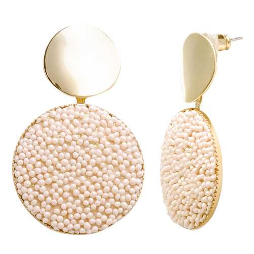 Серьги Corona style B003EKB10401-BEIGE в Глория Джинс