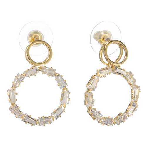 Серьги Corona Style B005E1127252 золотистые в Глория Джинс