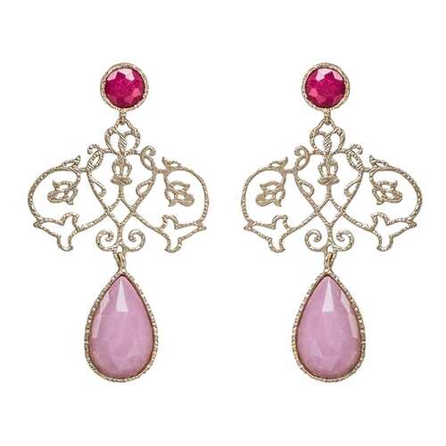 Серьги Estrosia ORD37G6518 розовые в Глория Джинс