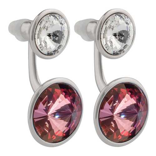 Серьги женские Fiore Luna A1708.9.1 розовые/серебристые в Глория Джинс