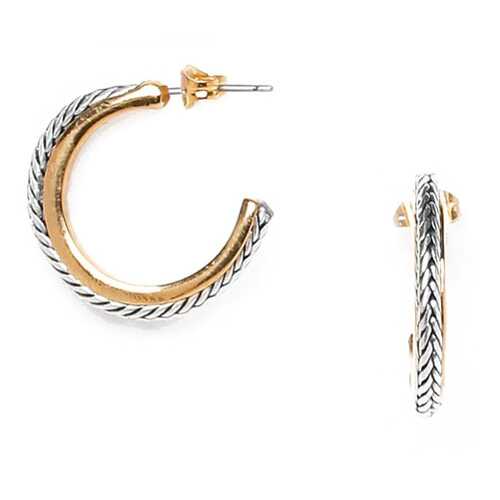 Серьги женские ORI TAO OT-12-29285 серебристые/золотистые в Глория Джинс
