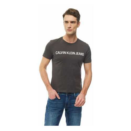 Футболка мужская Calvin Klein Jeans J30J307856.BA50 серая XXL в Глория Джинс