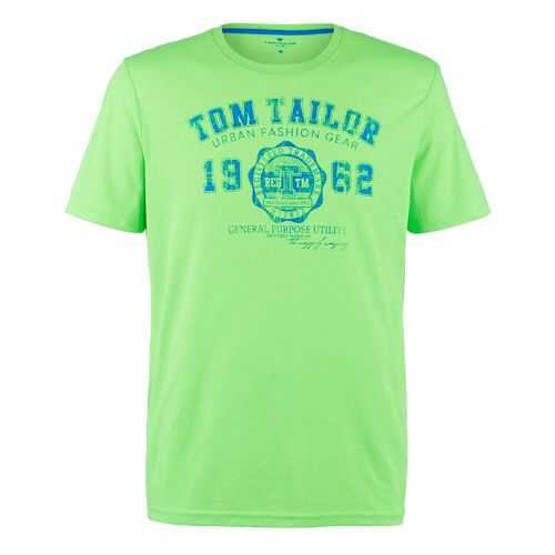 Футболка мужская TOM TAILOR 1008637 зеленая XL в Глория Джинс