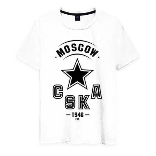 Футболка мужская ВсеМайки 1741161 белая S в Глория Джинс