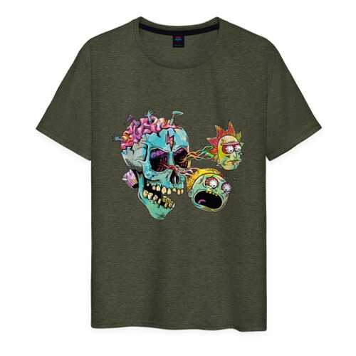 Футболка мужская ВсеМайки 1852951 хаки XXXL в Глория Джинс