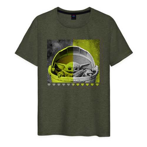Футболка мужская ВсеМайки 2147267 хаки XL в Глория Джинс