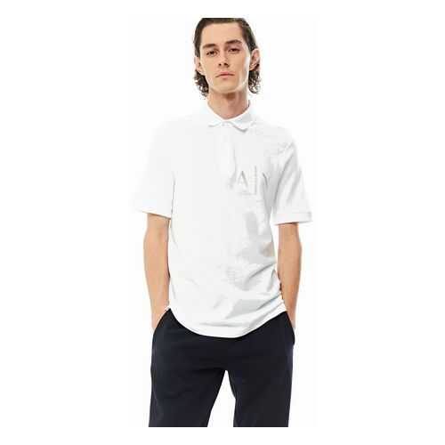 Футболка-поло мужская Armani Exchange 3HZFAL ZJM5Z белая XL в Глория Джинс