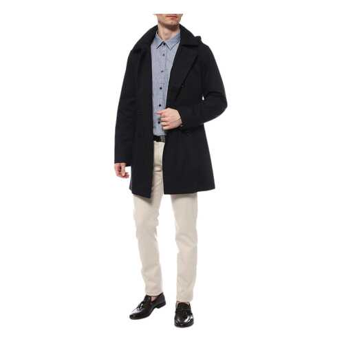 Пальто мужское BOSS BLACK 50413493 синий 50 DE в Глория Джинс