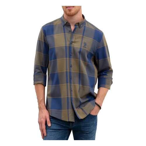 Рубашка мужская U.S. POLO Assn. G081GL0040LERA зеленая M в Глория Джинс