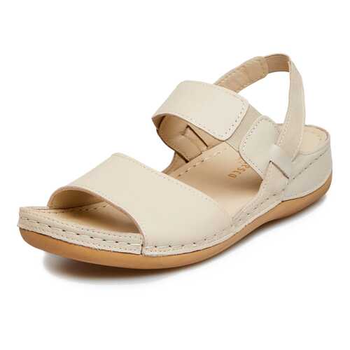 Сандалии женские Alessio Nesca Comfort TR-YR-AMR-034A бежевые 37 RU в Глория Джинс