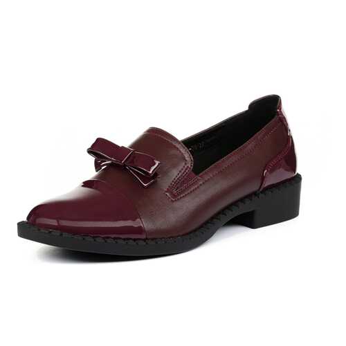 Лоферы женские T.Taccardi K0490LC-7A бордовые 36 RU в Глория Джинс