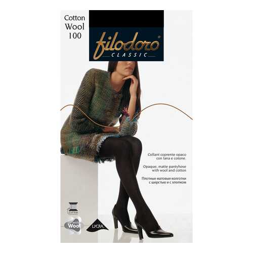 Колготки Filodoro Classic COTTON WOOL 100/Nero/3 (M) в Глория Джинс
