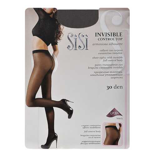 Колготки SiSi INVISIBLE CONTROL TOP 30 / Grafite (Мокрый асфальт) / 2 (S) в Глория Джинс