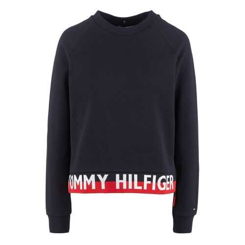 Свитшот женский Tommy Hilfiger WW0WW27179 синий M в Глория Джинс
