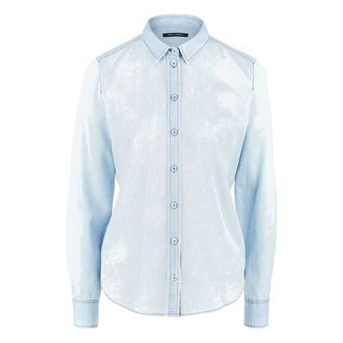 Рубашка женская Marc O’Polo 088742009/865 синяя 38 EU в Глория Джинс