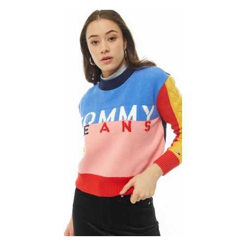 Джемпер женский Tommy Jeans DW0DW07631 TE6 разноцветный XS в Глория Джинс