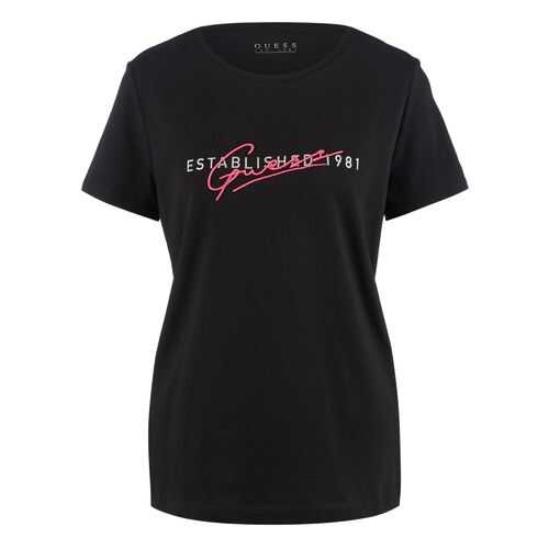 Футболка женская Guess W0YI47-I3Z00 черная XS в Глория Джинс