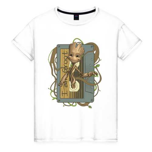 Футболка женская ВсеМайки 2166493 белая XXXL в Глория Джинс