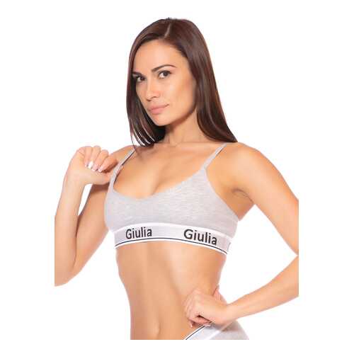 Топ женский Giulia COTTON BRALETT серый M в Глория Джинс